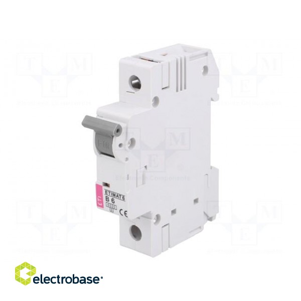 Circuit breaker | 230VAC | Inom: 6A | Poles: 1 | DIN | Charact: B | 6kA image 1