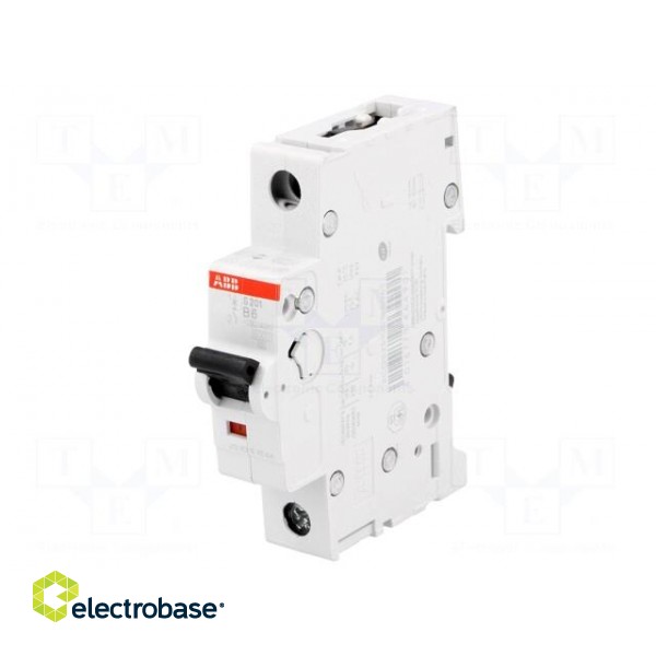 Circuit breaker | 230/400VAC | Inom: 6A | Poles: 1 | Charact: B | 6kA image 1