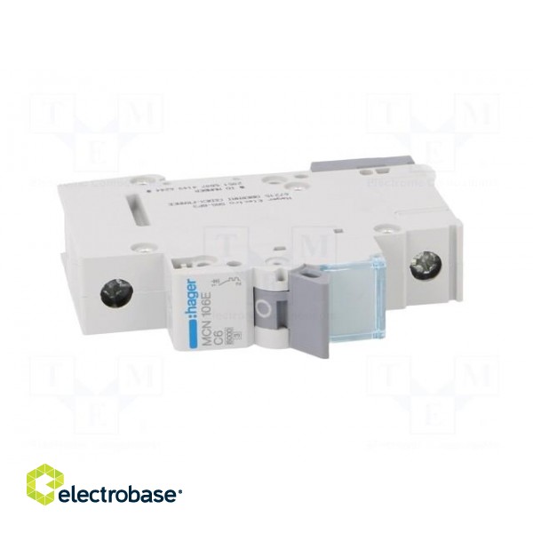 Circuit breaker | 230/400VAC | Inom: 6A | Poles: 1 | Charact: C | 6kA image 9