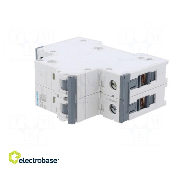 Circuit breaker | 230/400VAC | Inom: 6A | Poles: 1+N | Charact: B | 10kA image 2