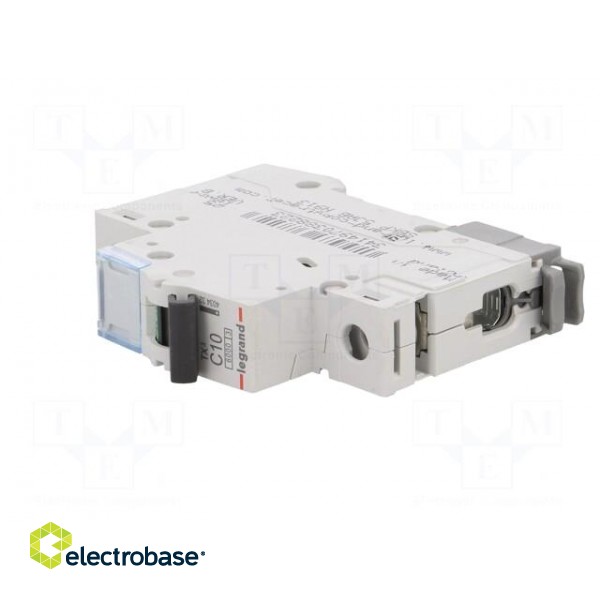 Circuit breaker | 230VAC | Inom: 10A | Poles: 1 | Charact: C | 6kA | IP20 image 2
