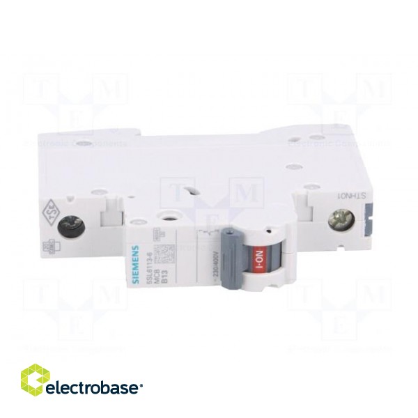 Circuit breaker | 230VAC | Inom: 13A | Poles: 1 | DIN | Charact: B | 6kA image 9