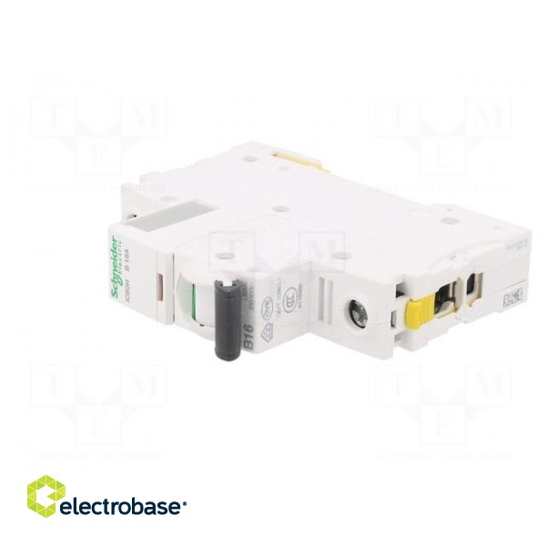 Circuit breaker | 230VAC | Inom: 16A | Poles: 1 | Charact: B | 10kA | IP20 image 2