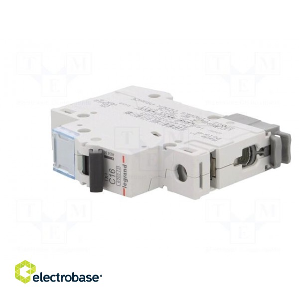 Circuit breaker | 230VAC | Inom: 16A | Poles: 1 | Charact: C | 6kA | IP20 image 2