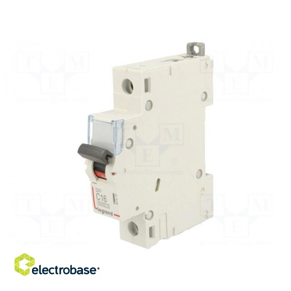 Circuit breaker | 230VAC | Inom: 16A | Poles: 1 | Charact: C | 6kA | IP20 image 1