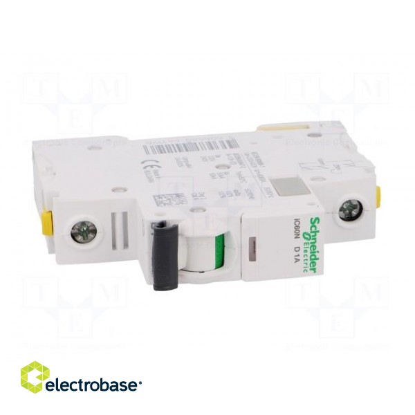 Circuit breaker | 230VAC | Inom: 1A | Poles: 1 | DIN | Charact: D | 6kA image 9