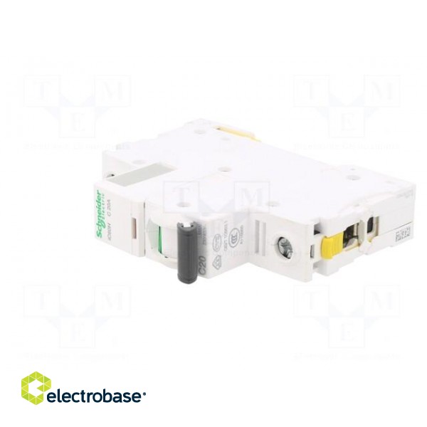 Circuit breaker | 230VAC | Inom: 20A | Poles: 1 | Charact: C | 10kA | IP20 image 2