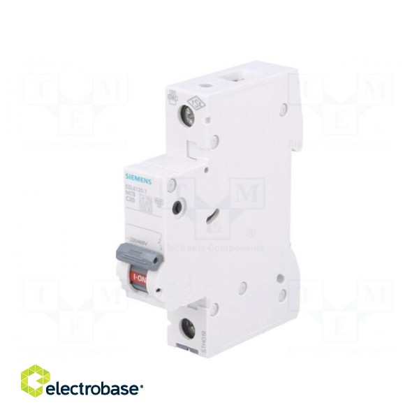 Circuit breaker | 230VAC | Inom: 20A | Poles: 1 | DIN | Charact: C | 6kA image 1