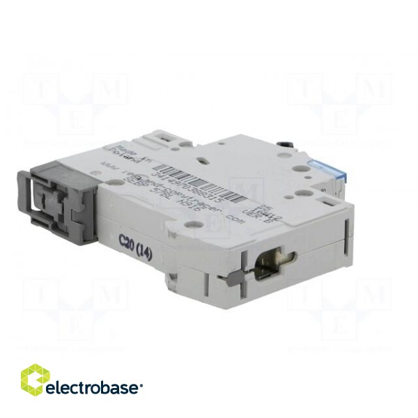 Circuit breaker | 230VAC | Inom: 20A | Poles: 1 | DIN | Charact: C | 6kA image 6