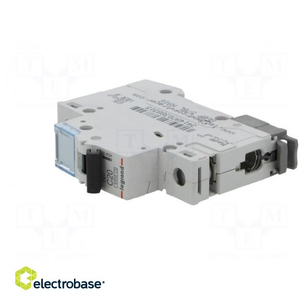 Circuit breaker | 230VAC | Inom: 20A | Poles: 1 | DIN | Charact: C | 6kA image 2