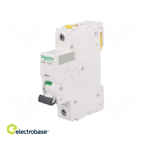 Circuit breaker | 230VAC | Inom: 25A | Poles: 1 | DIN | Charact: B | 6kA image 1