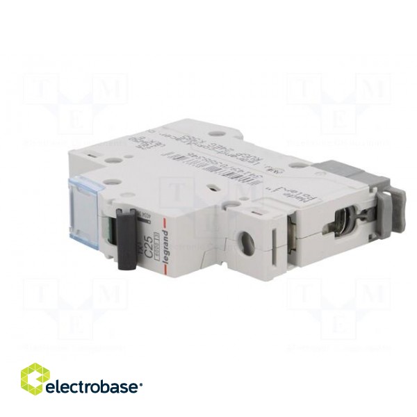 Circuit breaker | 230VAC | Inom: 25A | Poles: 1 | Charact: C | 6kA | IP20 image 2