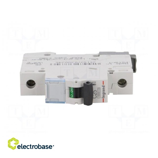 Circuit breaker | 230VAC | Inom: 25A | Poles: 1 | Charact: C | 6kA | IP20 image 9