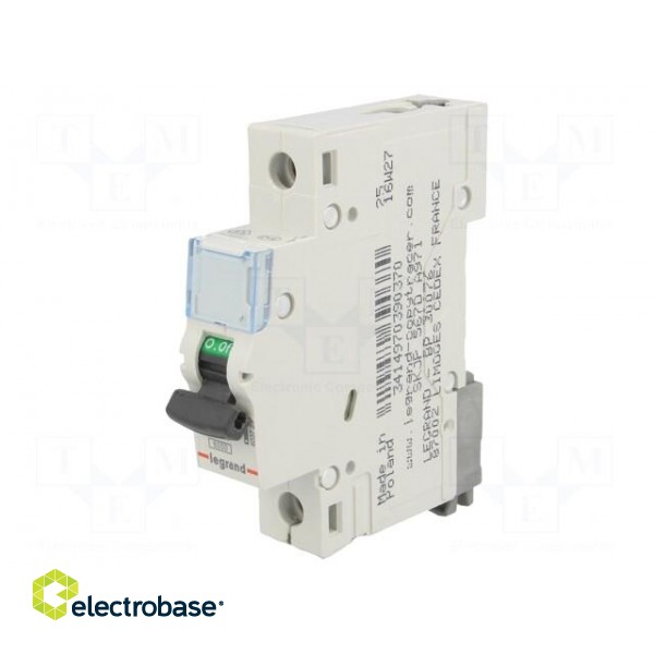 Circuit breaker | 230VAC | Inom: 25A | Poles: 1 | DIN | Charact: D | 6kA image 1