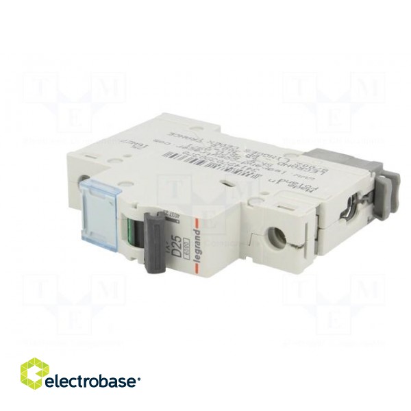 Circuit breaker | 230VAC | Inom: 25A | Poles: 1 | DIN | Charact: D | 6kA image 2