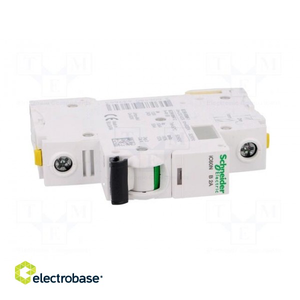 Circuit breaker | 230VAC | Inom: 2A | Poles: 1 | for DIN rail mounting image 9