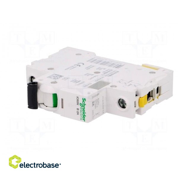 Circuit breaker | 230VAC | Inom: 2A | Poles: 1 | for DIN rail mounting image 2