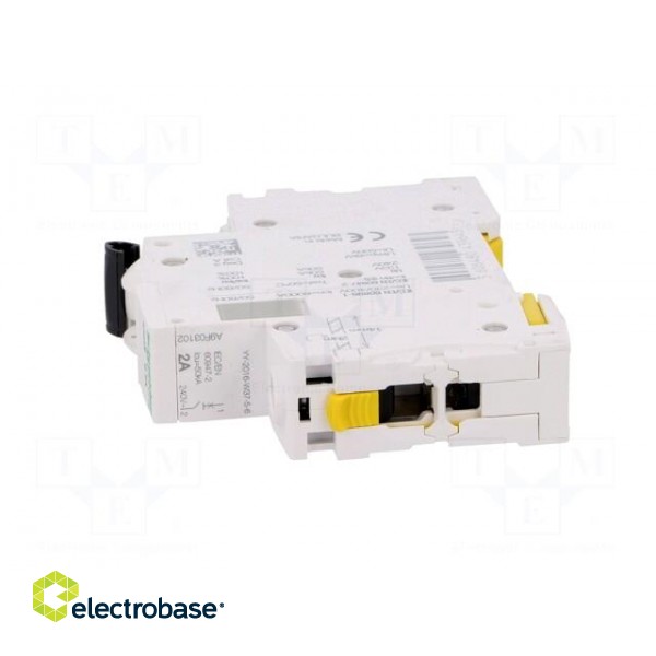 Circuit breaker | 230VAC | Inom: 2A | Poles: 1 | for DIN rail mounting image 3