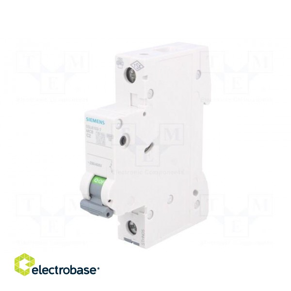 Circuit breaker | 230VAC | Inom: 2A | Poles: 1 | DIN | Charact: C | 6kA image 1