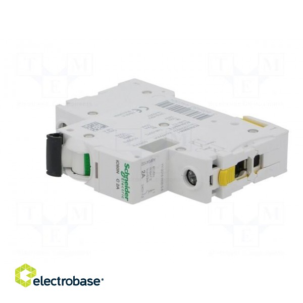 Circuit breaker | 230VAC | Inom: 2A | Poles: 1 | for DIN rail mounting image 2