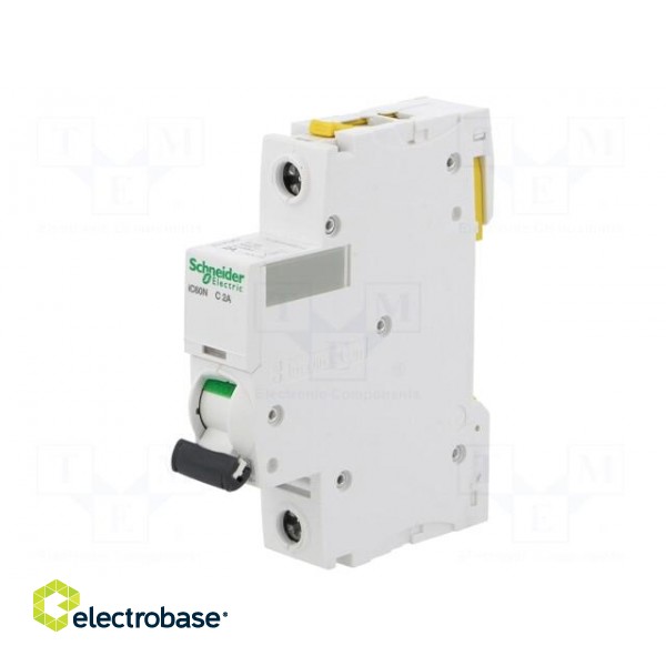 Circuit breaker | 230VAC | Inom: 2A | Poles: 1 | for DIN rail mounting image 1