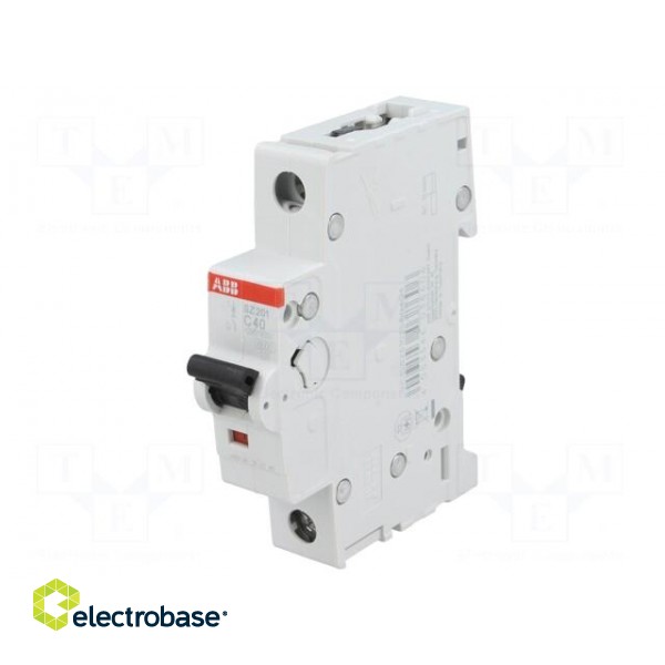 Circuit breaker | 230VAC | Inom: 40A | Poles: 1 | DIN | Charact: C | 6kA image 1