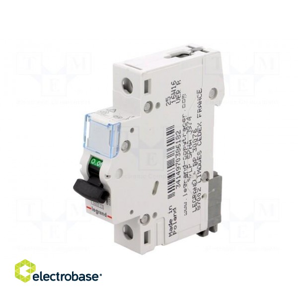 Circuit breaker | 230VAC | Inom: 6A | Poles: 1 | DIN | Charact: B | 6kA image 1