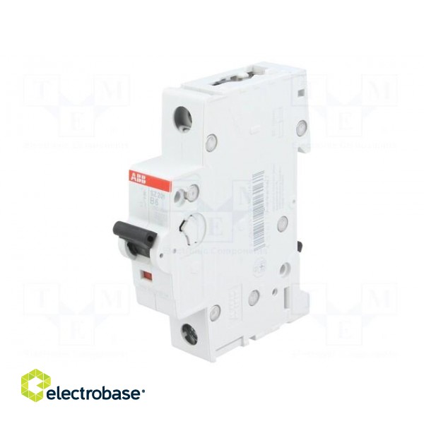 Circuit breaker | 230VAC | Inom: 6A | Poles: 1 | DIN | Charact: B | 6kA image 1