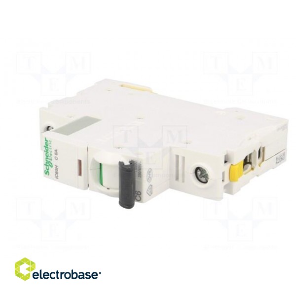 Circuit breaker | 230VAC | Inom: 6A | Poles: 1 | for DIN rail mounting image 2