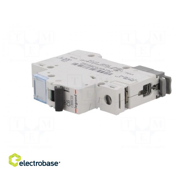 Circuit breaker | 230VAC | Inom: 6A | Poles: 1 | for DIN rail mounting image 2