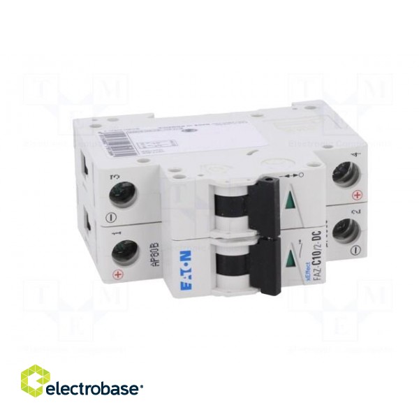 Circuit breaker | 250VDC | Inom: 10A | Poles: 2 | DIN | Charact: C | 10kA image 9