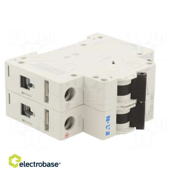 Circuit breaker | 250VDC | Inom: 50A | Poles: 2 | Charact: C | 10kA | IP20 image 8