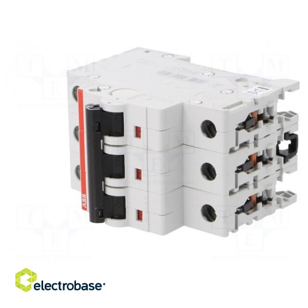 Circuit breaker | 400VAC | Inom: 13A | Poles: 3 | DIN | Charact: B | 6kA image 2
