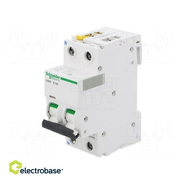 Circuit breaker | 400VAC | Inom: 16A | Poles: 1+N | DIN | Charact: B | 6kA фото 1