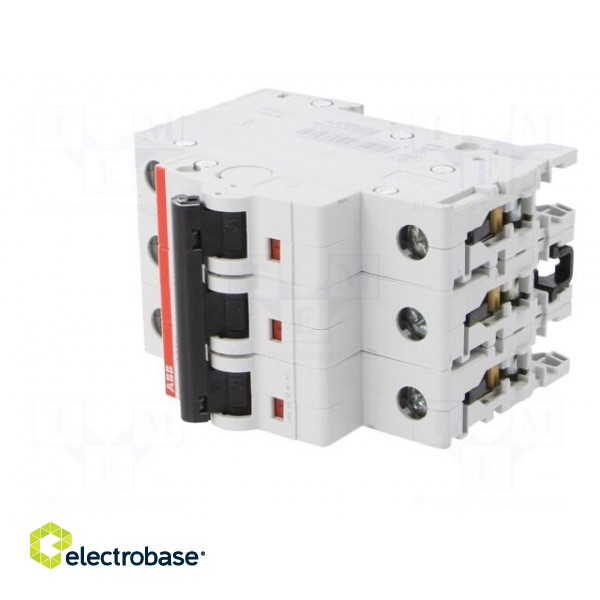 Circuit breaker | 400VAC | Inom: 25A | Poles: 3 | DIN | Charact: B | 6kA image 2