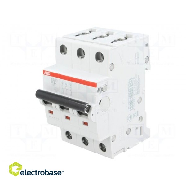 Circuit breaker | 400VAC | Inom: 32A | Poles: 3 | DIN | Charact: B | 6kA image 1