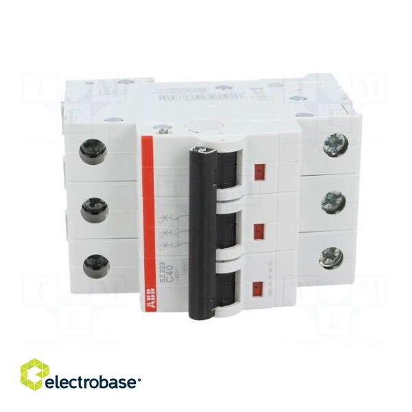 Circuit breaker | 400VAC | Inom: 40A | Poles: 3 | DIN | Charact: C | 6kA image 9