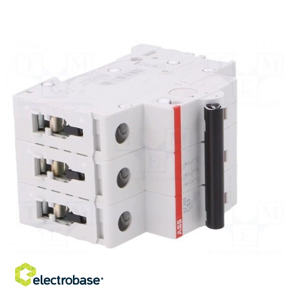 Circuit breaker | 400VAC | Inom: 63A | Poles: 3 | Charact: C | 6kA | IP20 image 8