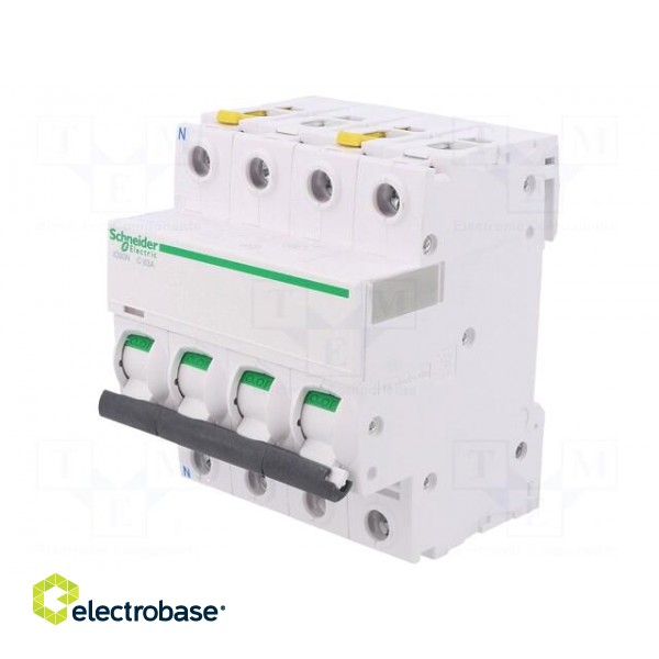 Circuit breaker | 400VAC | Inom: 63A | Poles: 3+N | Charact: C | 6kA | IP20 image 1