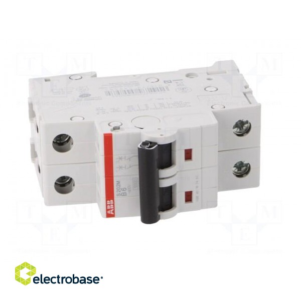 Circuit breaker | 400VAC | Inom: 6A | Poles: 2 | for DIN rail mounting image 9