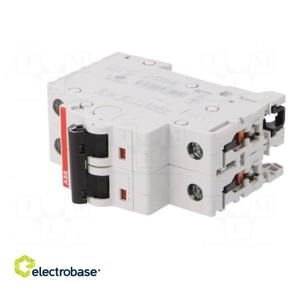 Circuit breaker | 400VAC | Inom: 6A | Poles: 2 | for DIN rail mounting image 2