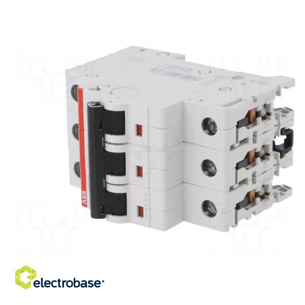 Circuit breaker | 400VAC | Inom: 6A | Poles: 3 | DIN | Charact: B | 6kA image 2