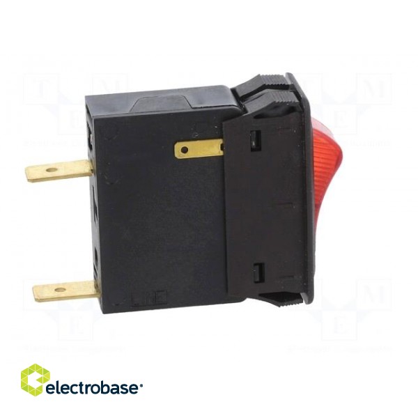 Circuit breaker | Urated: 240VAC | 32VDC | 16A | SPST | Poles: 1 | SNAP-IN image 7