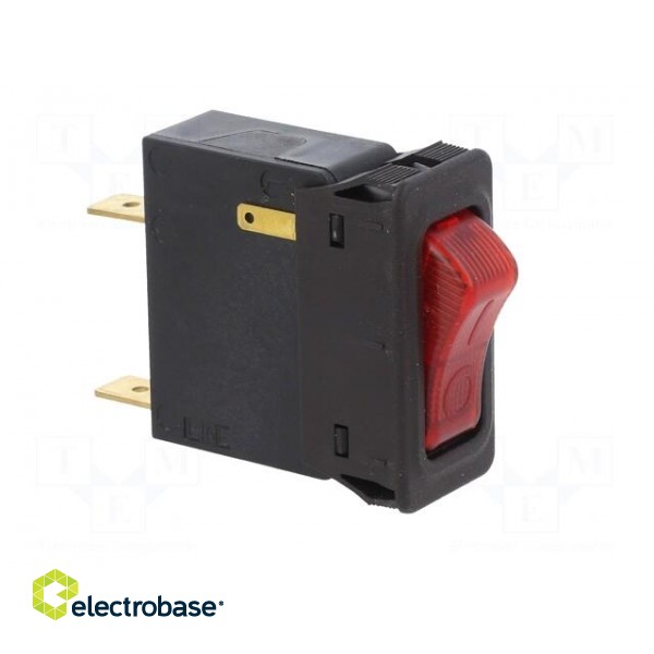 Circuit breaker | Urated: 240VAC | 32VDC | 16A | SPST | Poles: 1 | SNAP-IN image 8