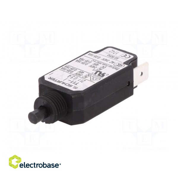 Circuit breaker | Urated: 240VAC | 48VDC | 0.5A | SPST | Poles: 1 | screw image 2