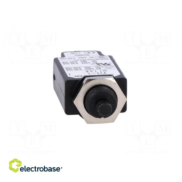 Circuit breaker | Urated: 240VAC | 48VDC | 1.5A | SPST | Poles: 1 | screw image 9