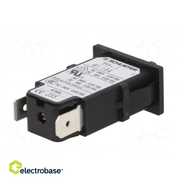 Circuit breaker | Urated: 240VAC | 48VDC | 1.8A | SPST | Poles: 1 | MCB image 6