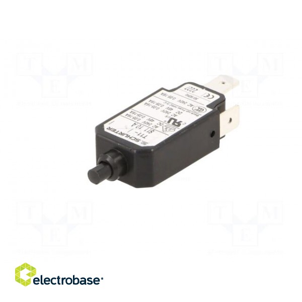 Circuit breaker | Urated: 240VAC | 48VDC | 10A | SPST | Poles: 1 | DROP-IN image 2