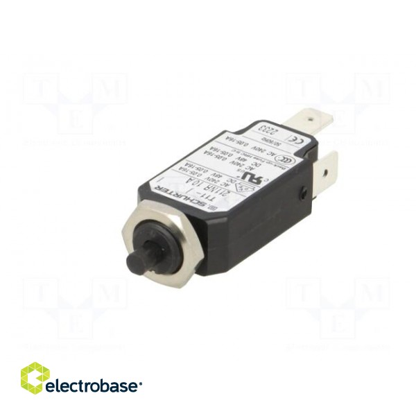 Circuit breaker | Urated: 240VAC | 48VDC | 10A | SPST | Poles: 1 | screw image 2