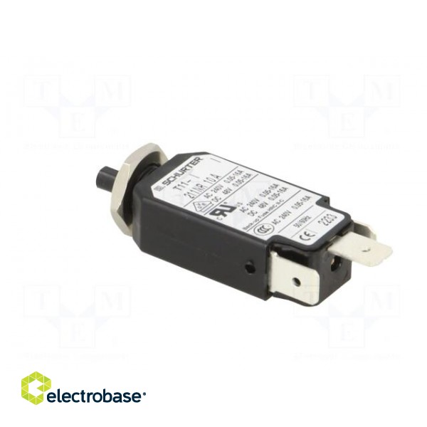 Circuit breaker | Urated: 240VAC | 48VDC | 10A | SPST | Poles: 1 | screw image 4